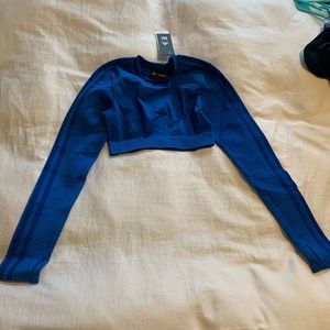 Ivy park blue cropped shirt